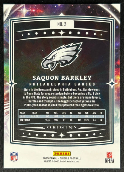 Saquon Barkley 2025 Origins Eagles Sports Trading Cards
