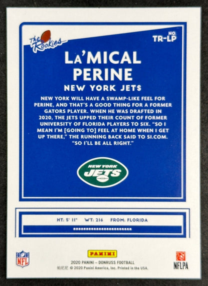 La Mical Perine 2020 The Rookies Donruss Jets Sports Trading Card