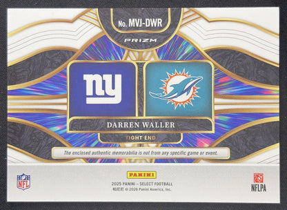 Darren Waller 2025 Panini Select Multiverse Jerseys Blue Prizm Giants Dolphins