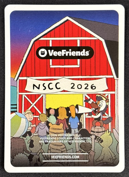 Legit Llama 2026 VeeFriends NSCC Exclusive Super Stickers Farm Fights /155 Non-Sports Trading Cards