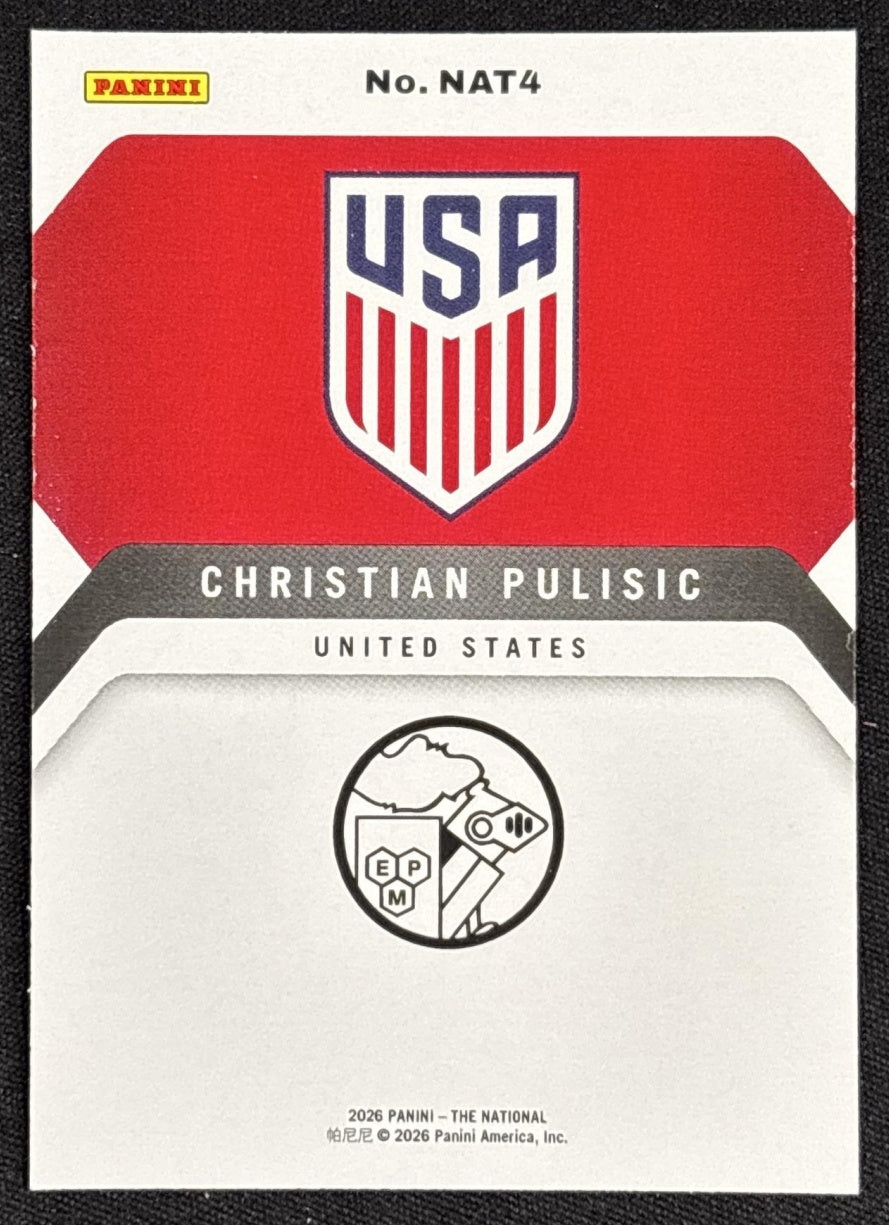 Christian Pulisic 2026 Panini NSCC National Promo Set Sports Trading Cards