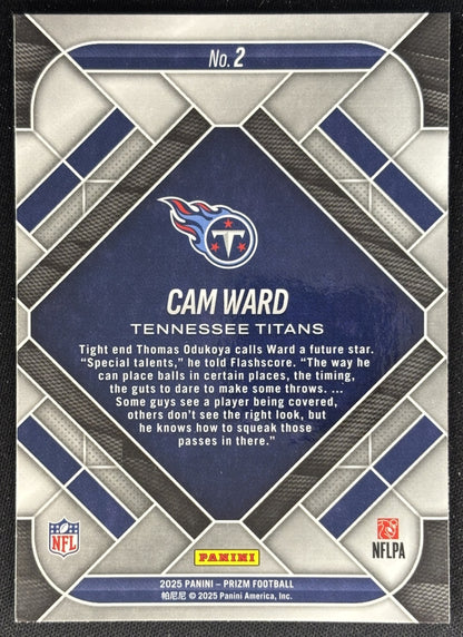 Cam Ward 2025 Panini Prizm Emergent Titans Sports Trading Cards