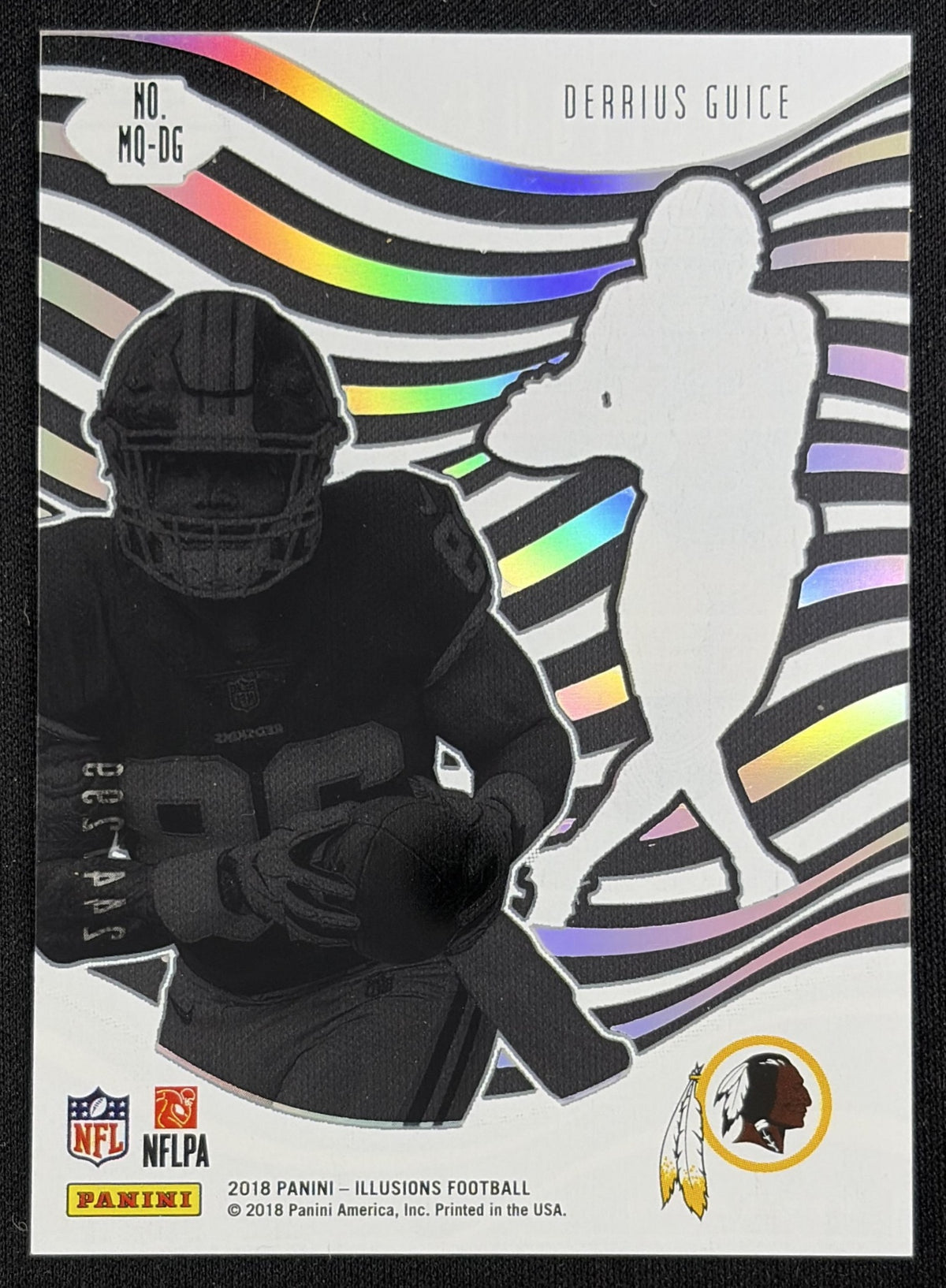 Derrius Guice 2018 Panini Illusions Mystique Gold /299 Redskins