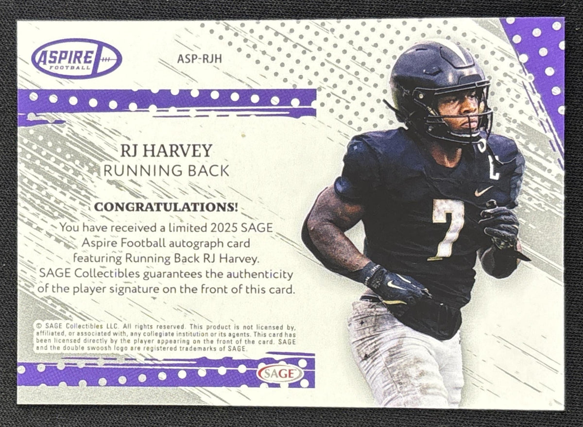 RJ Harvey 2025 SAGE Aspire Auto Blue