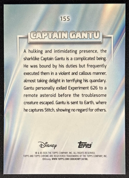 Captain Gantu 2026 Topps Chrome Disney Lilo & Stitch back