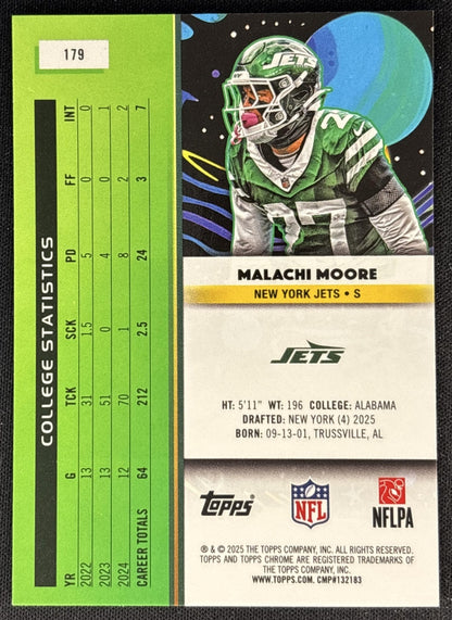 Malachi Moore 2025 Topps Cosmic Chrome Jets