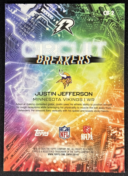 Justin Jefferson 2025 Topps Resurgence Circuit Breakers Vikings