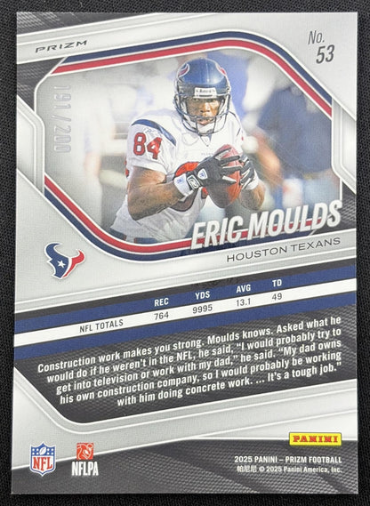 Eric Moulds 2025 Panini Prizm Hyper /200 Texans