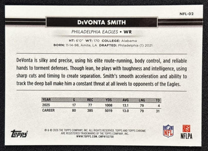 DeVonta Smith 2026 Topps NSCC Collection NFL Eagles Sports Trading Cards