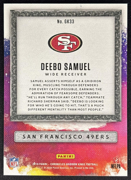 Deebo Samuel 2020 Panini Chronicles Purple /49 49ers Sports Trading Cards