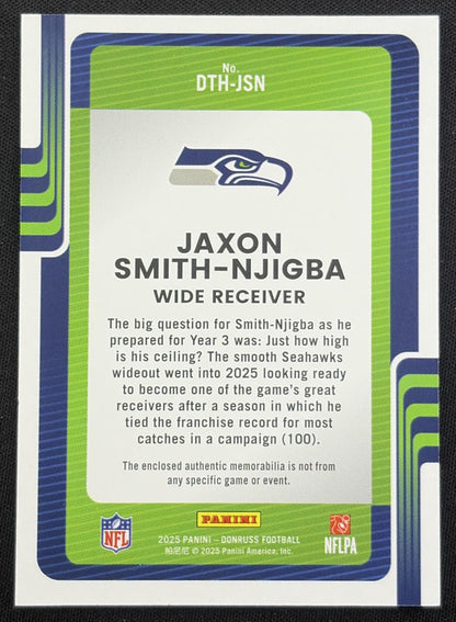 Jaxon Smith-Njigba 2025 Panini Donruss Threads Seahawks