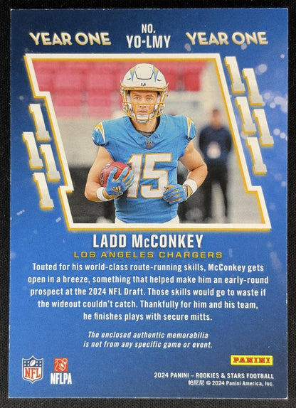 Ladd McConkey 2024 Panini Rookies & Stars Year One Chargers