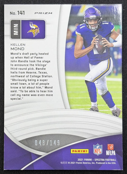 Kellen Mond 2021 Panini Spectra /149 Vikings