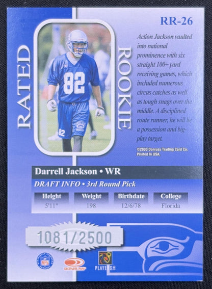 Darrell Jackson 2000 Playoff Prestige /2500 Seahawks back