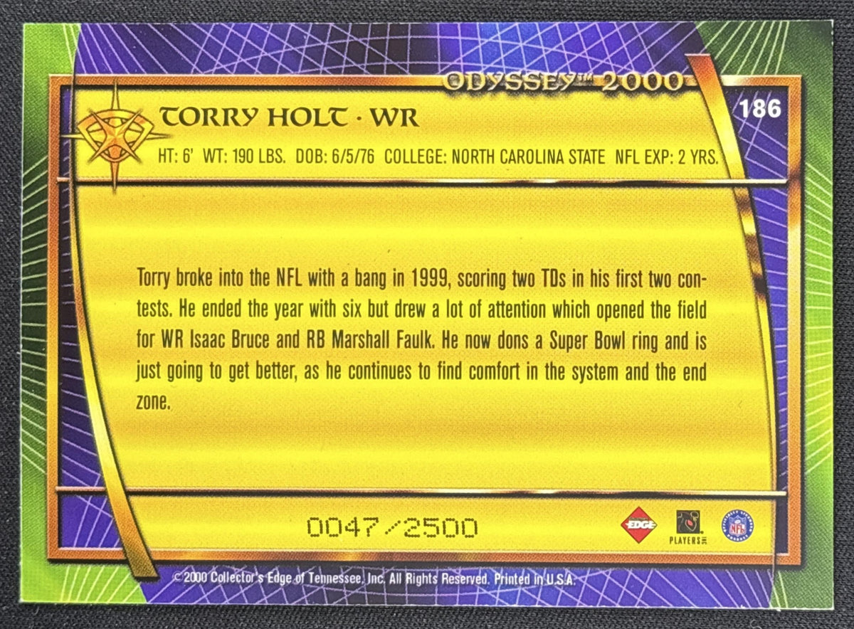 Torry Holt 2000 Collector's Edge Odyssey /2500 Rams