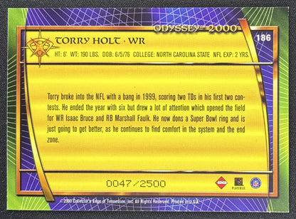 Torry Holt 2000 Collector's Edge Odyssey /2500 Rams