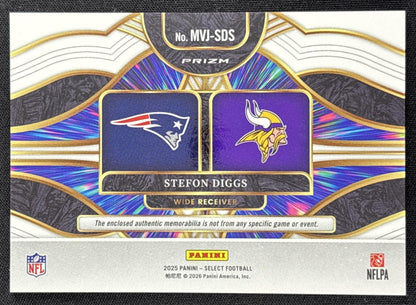 Stefon Diggs 2025 Panini Select Multiverse Jerseys Blue Prizm