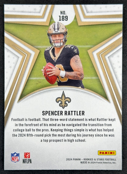 Spencer Rattler 2024 Panini Rookies & Stars Saints Sports Trading Cards