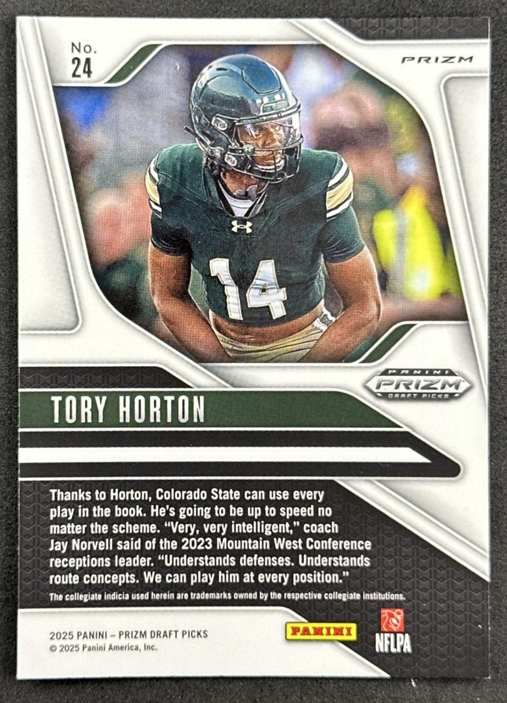 Tory Horton 2025 Panini Prizm Draft Picks Purple Wave Rams Seahawks
