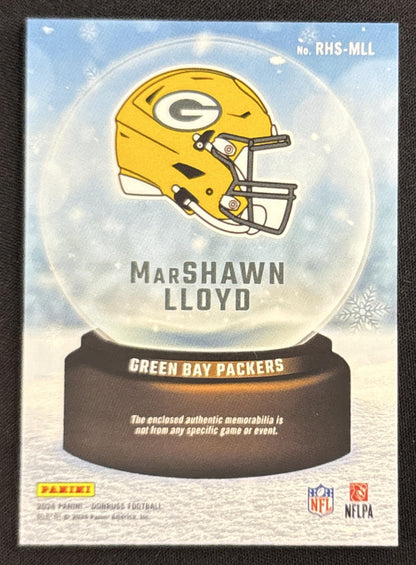 MarShawn Lloyd 2024 Panini Donruss Rookie Holiday Sweater Packers