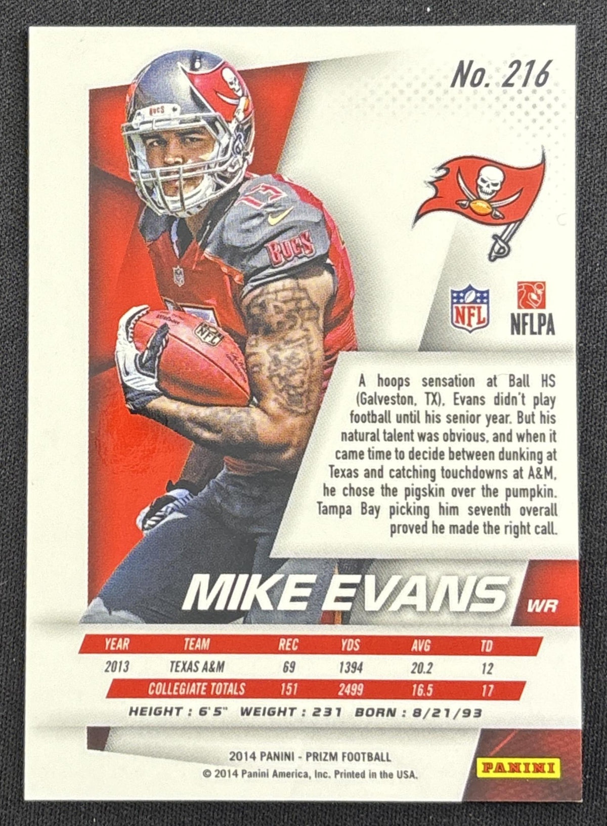Mike Evans 2014 Panini Prizm Prizms Buccaneers