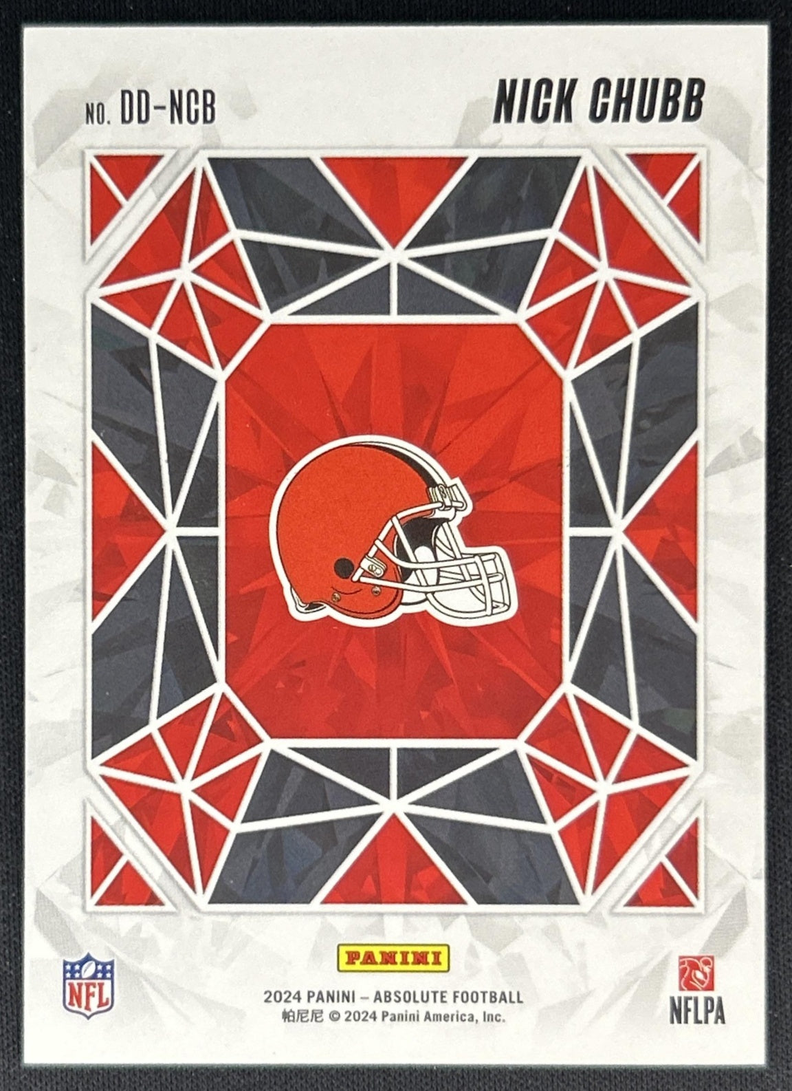 Nick Chubb 2024 Panini Absolute Draft Diamonds Red Spectrum /150 Browns