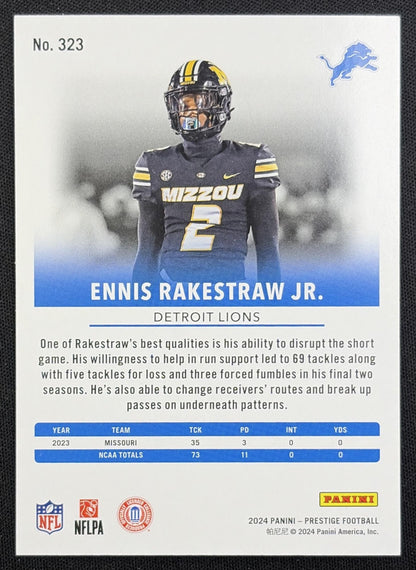 Ennis Rakestraw 2024 Panini Prestige Red Xtra Points /999 Lions