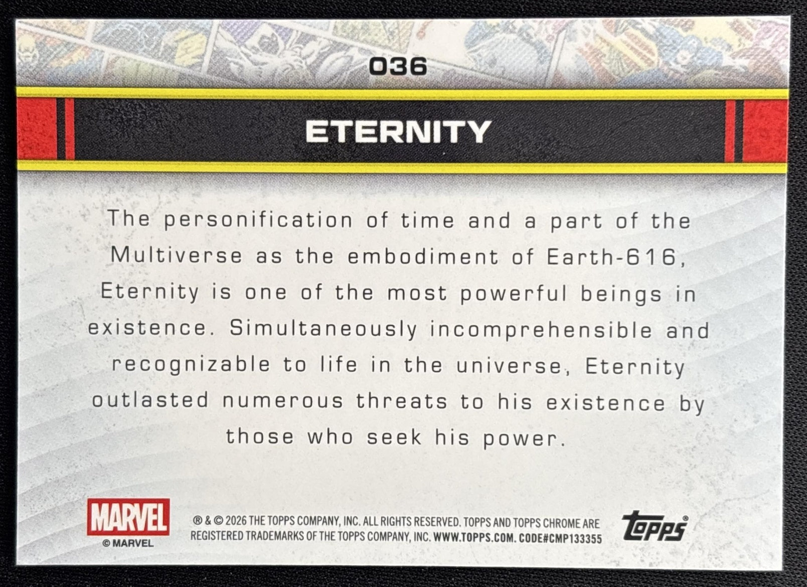 Eternity 2026 Topps Chrome Marvel Comics