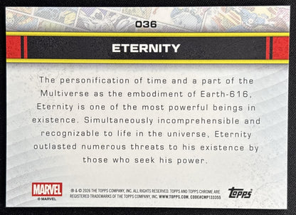 Eternity 2026 Topps Chrome Marvel Comics