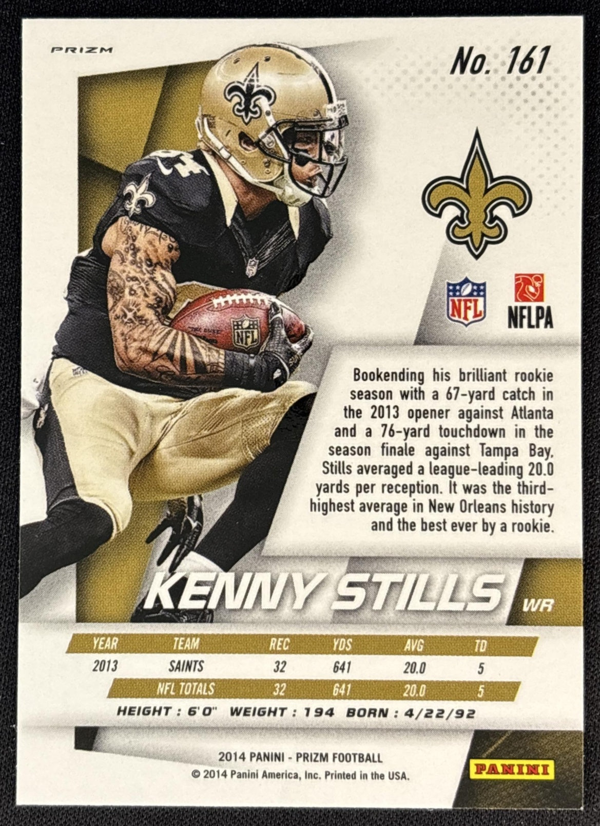 Kenny Stills 2014 Panini Prizm Camo