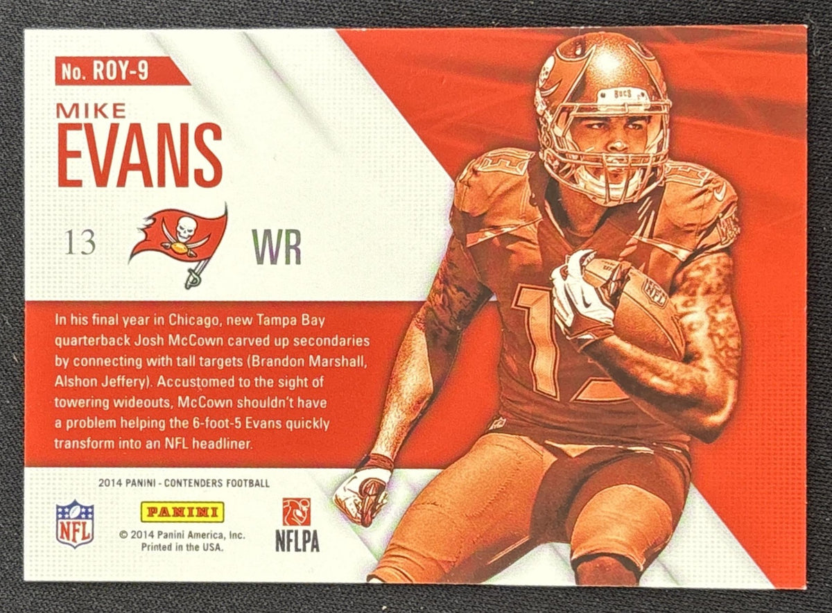 Mike Evans 2014 Panini Contenders Rookie of the Year Buccaneers