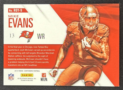 Mike Evans 2014 Panini Contenders Rookie of the Year Buccaneers