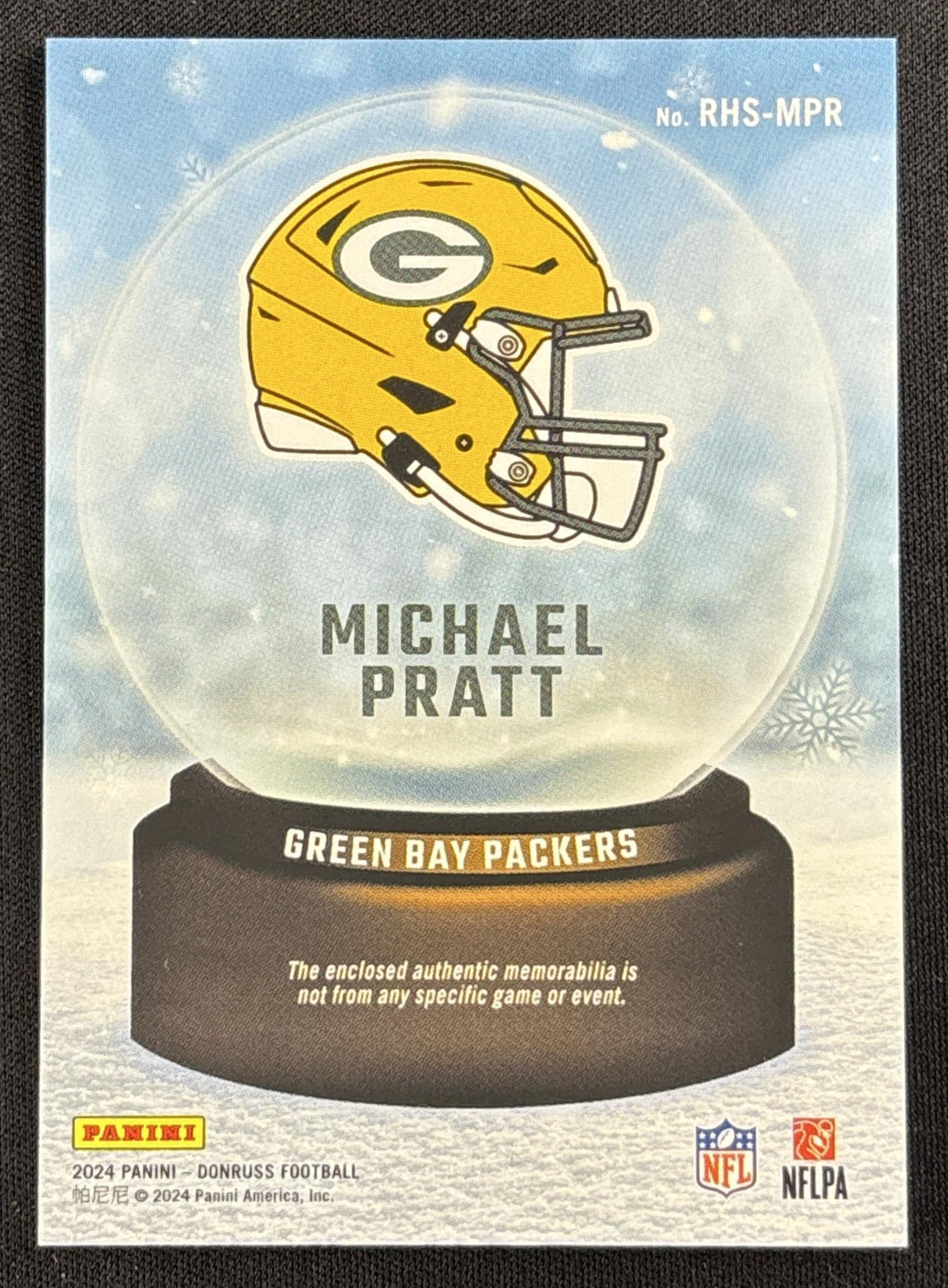 Michael Pratt 2024 Panini Donruss Rookie Holiday Sweater Packers #2