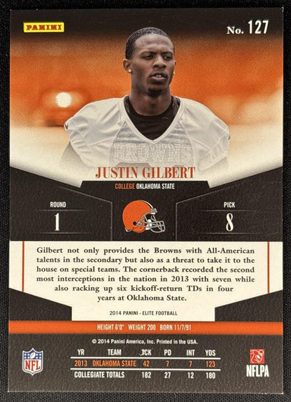 Justin Gilbert 2014 Panini Elite /999 Sports Trading Cards