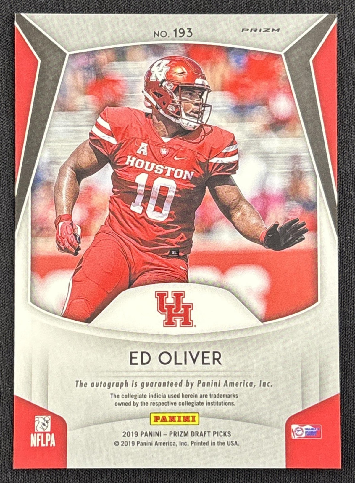 Ed Oliver 2019 Panini Prizm Draft Picks Prizms Silver Auto Bills