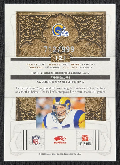 Jack Youngblood 2009 Panini Donruss Classics /999 Los Angeles Rams