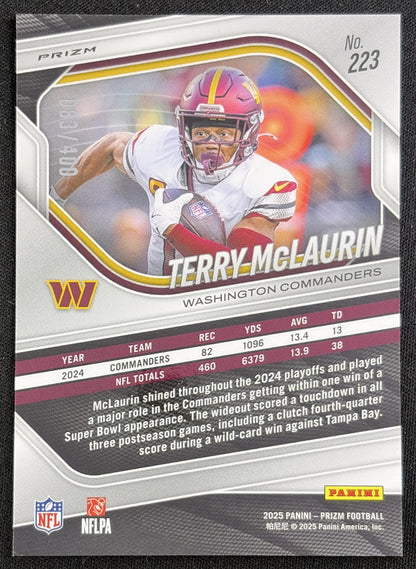 Terry McLaurin 2025 Panini Prizm Pandora /400 Commanders