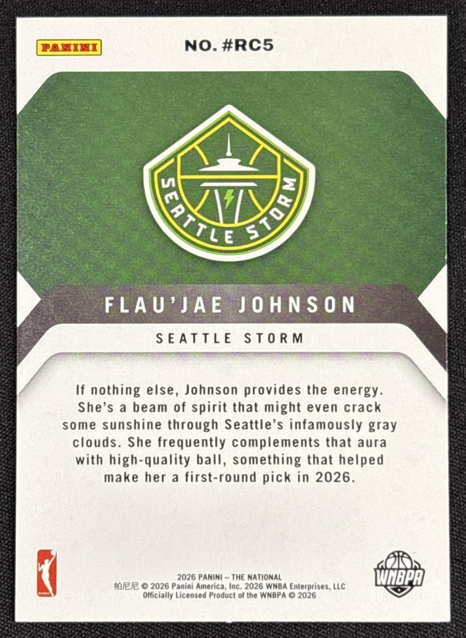 Flau'jae Johnson 2026 Panini NSCC Silver Pack /299 Non-Sports