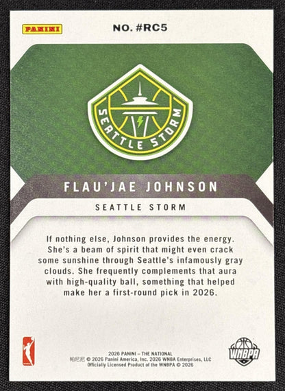 Flau'jae Johnson 2026 Panini NSCC Silver Pack /299 Non-Sports