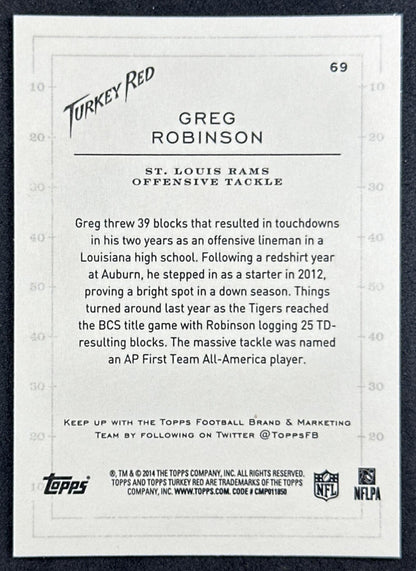 Greg Robinson Rookie 2014 Topps Turkey Red Rams