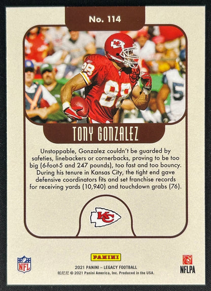 Tony Gonzalez 2021 Legacy back