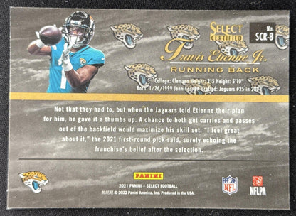 Travis Etienne Jr. 2021 Panini Select Certified Rookies Jaguars Sports Trading Card