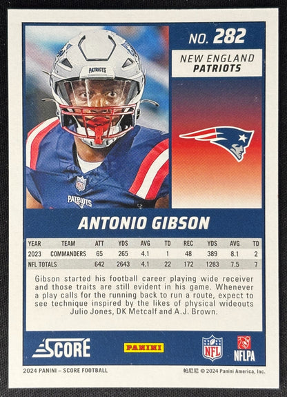 Antonio Gibson 2024 Score Lava /630 Patriots - Back image