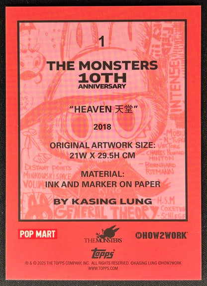 Heaven 2025 Chrome Labubu 1 Non-Sports Trading Cards