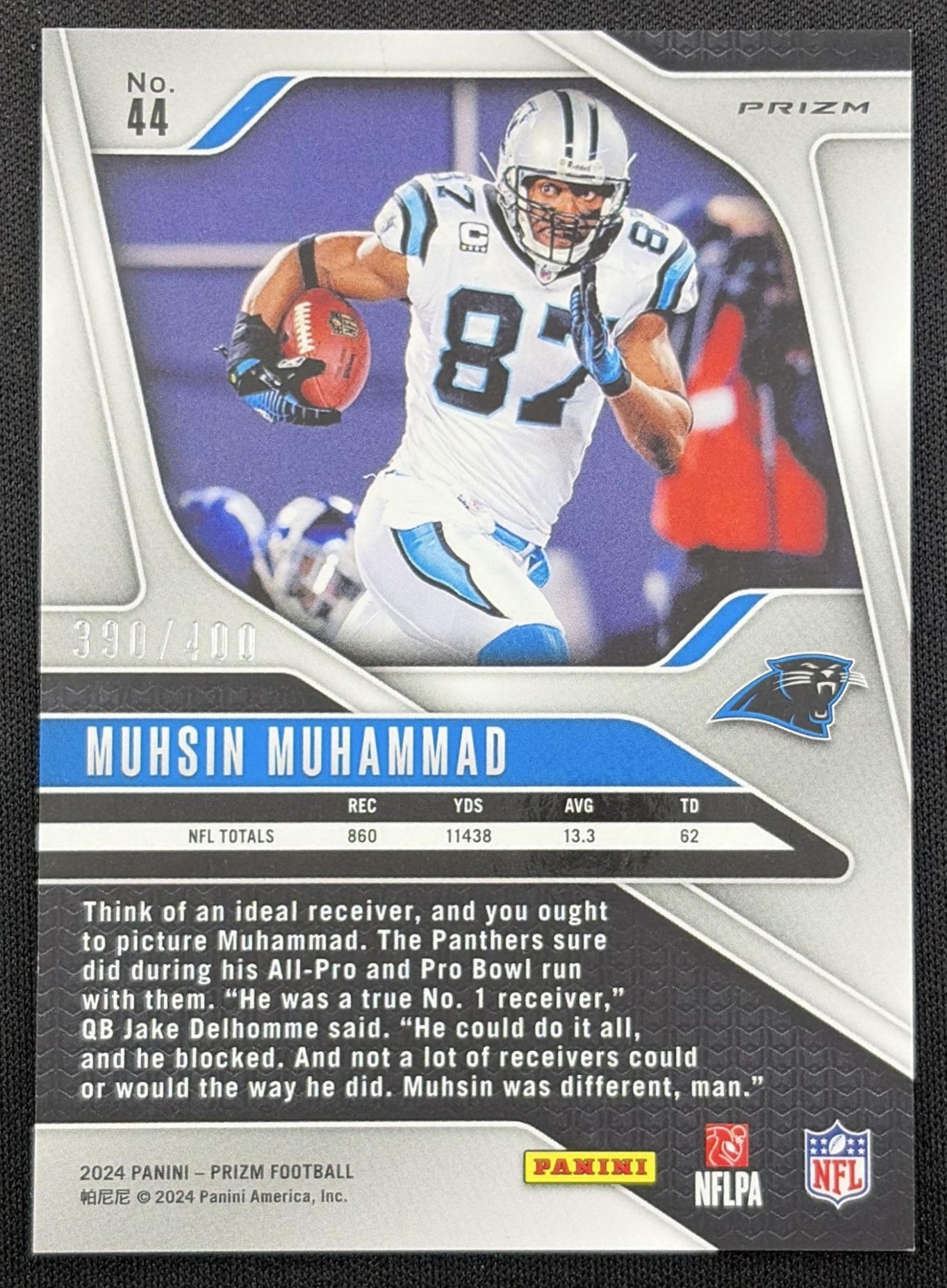 Muhsin Muhammad 2024 Panini Prizm Pandora /400 Panthers Carolina Panthers