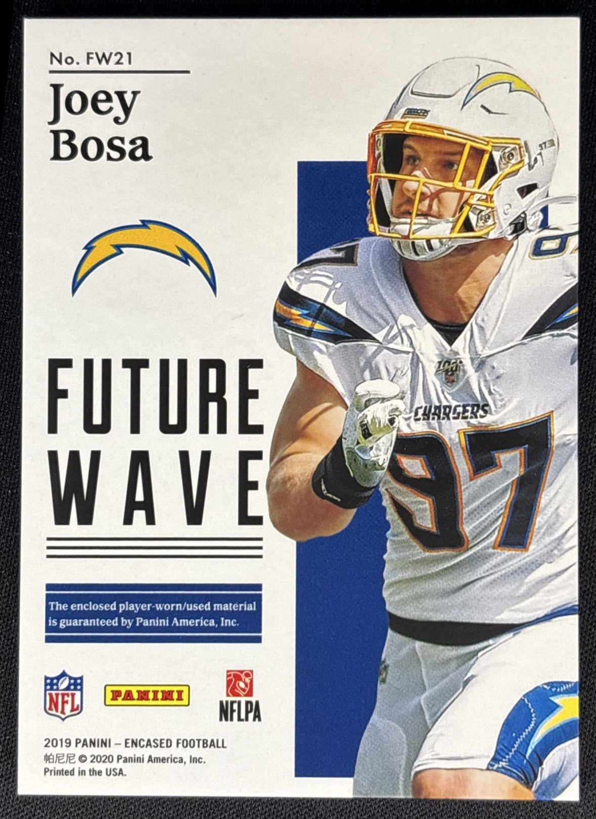 Joey Bosa 2019 Panini Encased Future Wave Materials /75