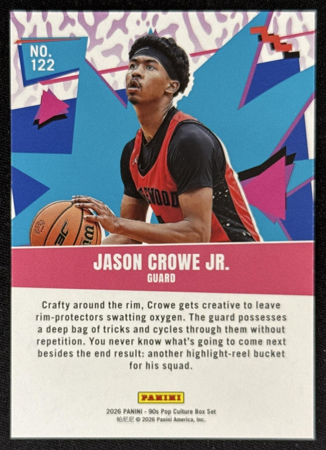 Jason Crowe Jr. 2026 Panini 90s Pop Culture Sports Trading Card