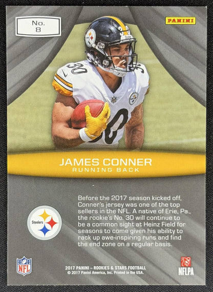 James Conner 2017 Panini Rookies & Stars Rookie Rush Steelers