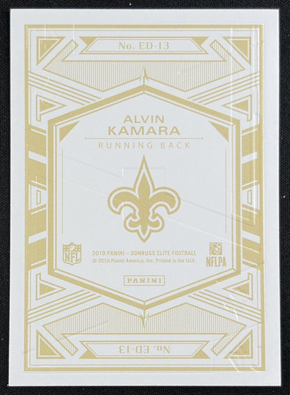 Alvin Kamara 2019 Panini Donruss Elite Deck Saints Sports Trading Card