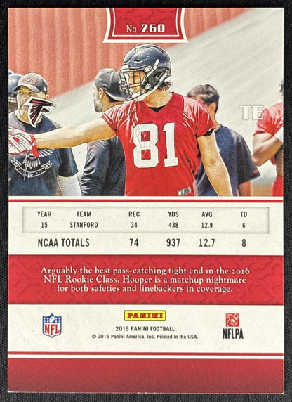 Austin Hooper 2016 Panini /199 Buccaneers back